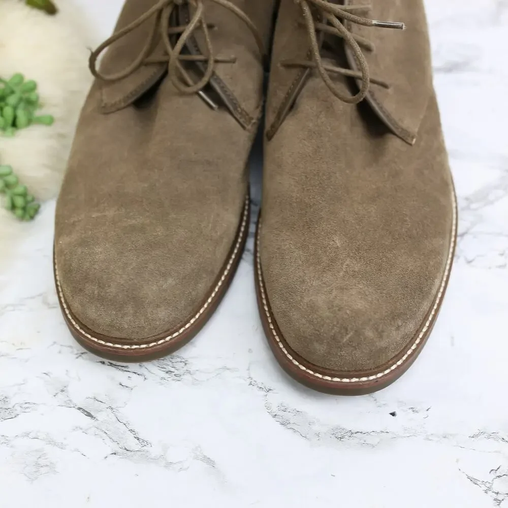 Blondo Taupe Brown Suede Leather Waterproof Desert Boots Size 13 Men's